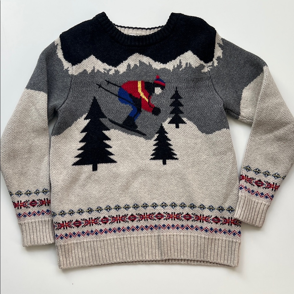 Hanna Andersson Holiday Ski Sweater-boys 130
